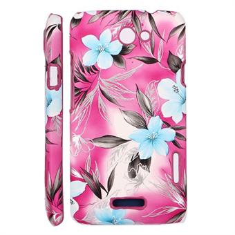 Blomster Cover HTC ONE X (Pink)