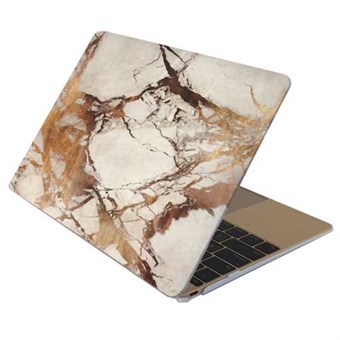 Macbook 12" Marble Serie Hard Case - Brun