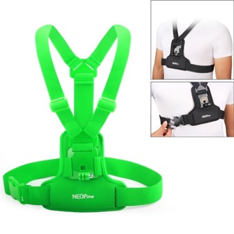 NEOPINE GoPro Hero 1/2/3/4 brystbælte - Grøn