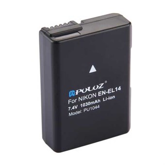 PULUZ® EN-EL14 Batteri 1030 mAh til Nikon