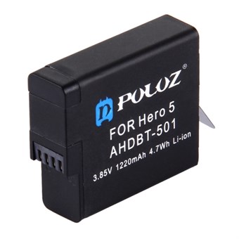 Puluz® Batteri 3.85V 1220mAh til HERO 7 Black / HERO 7 White / HERO 7 Silver / HERO 6 / HERO 5