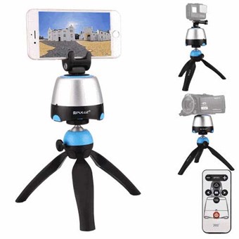 PULUZ® Electronic 360º Panorama Tripod med kuglehoved og Remote til GoPro og Smartphones