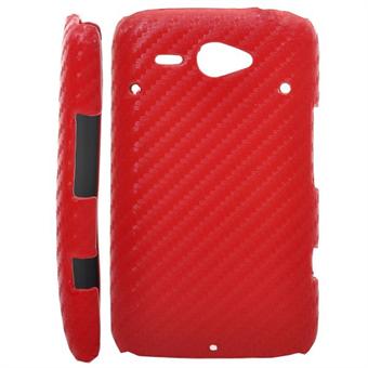 HTC ChaCha Corbon Cover (Rød)