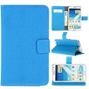 Stofetui Samsung Galaxy Note 2 (lyseblå)