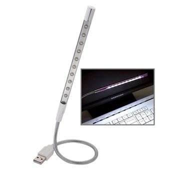 Portable 10-LED USB Lys
