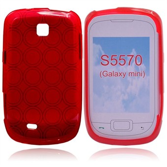 Silikone cirkel cover galaxy mini (Rød)