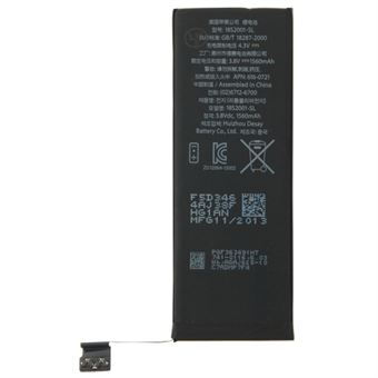 iPhone 5 genopladeligt 3.8 V / 1560 mAh Li-ion-batteri