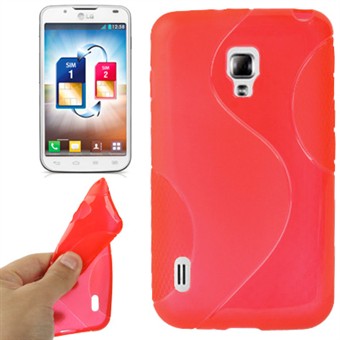 S-Line Silikone Cover LG Optimus L7 2 Dual (Rød)