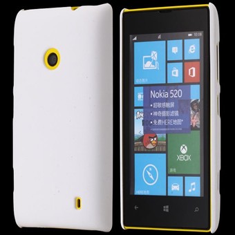 Simpel Plastik Cover til Lumia 520 (Hvid)