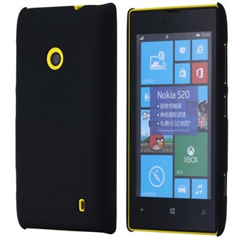 Simpel Plastik Cover til Lumia 520 (Sort)