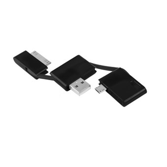 2in1 Nøglering Kable Apple/Micro USB
