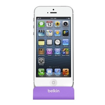 Belkin iPhone Dock Station med USB kabel - Lilla