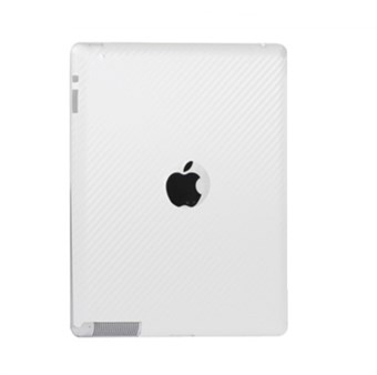 Carbon Sticker iPad 2/3/4 - Hvid