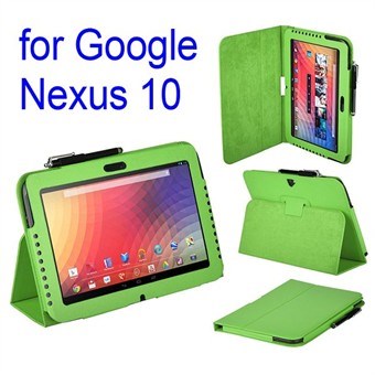 Google Nexus 10 Tablet Læder Etui (grøn)