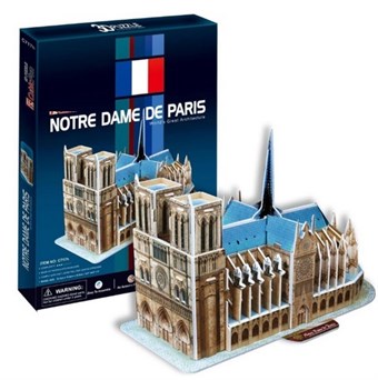 Notre Dame 3D puslespil - 40 brikker