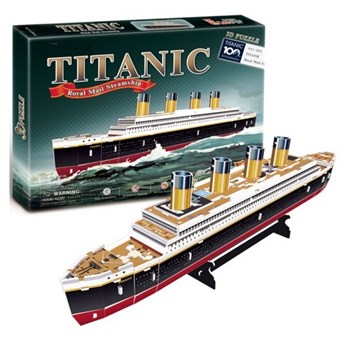 Titanic 3D puslespil -  35 brikker