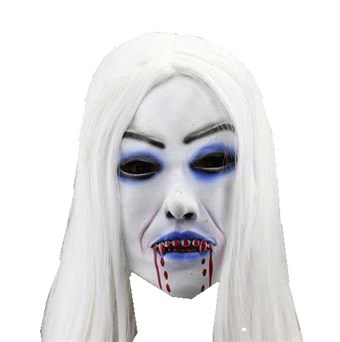 Vampire girl mask m. blod
