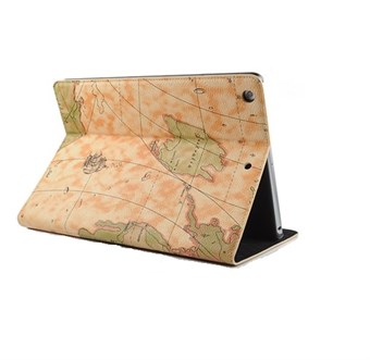Worldmap Look Case  - Air 1 (Cream)  