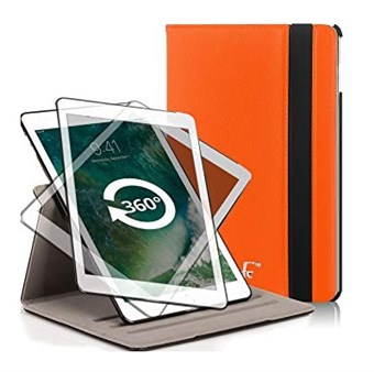 Danmarks Billigste 360 Roterende Etui til iPad 9.7 / iPad Air 1 (Orange)