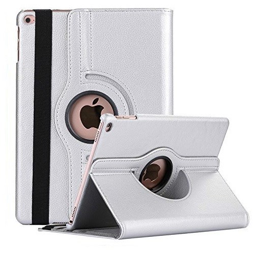 Danmarks Billigste 360 Roterende Cover til Mini 1 / iPad Mini 2 / iPad Mini 3 (Sølv)
