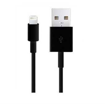 iPad / iPhone / iPod Lightning USB kabel Sort - 1 meter