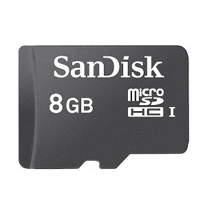 Sandisk MicroSDHC CL 10 - 8 GB