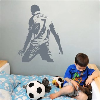 Cristiano Ronaldo Wallsticker - Vægdekoration i Vinyl