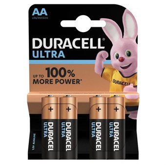 Duracell AA / MX1500 / Ultra Power Batterier (4 stk.)