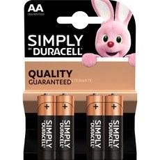 Duracell Plus Simply AA batterier - 4 stk.