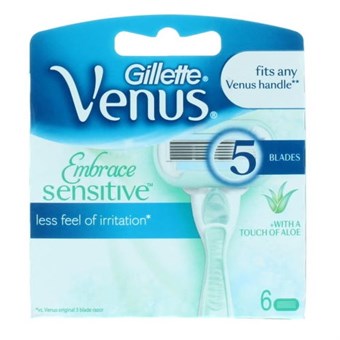Gillette Venus Embrace Sensitive Blades - 6 stk.