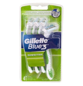 Gillette Blue 3 Sense Care Engangsskrabere - 4 Stk.