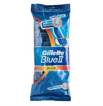 Gillette Blue II Plus Engangsskrabere - 5 Stk.