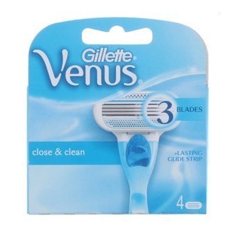 Gillette Venus Close Clean Barberblade - 4 Stk.
