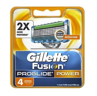 Gillette Fusion ProGlide Power Barberblade - 4 Stk.