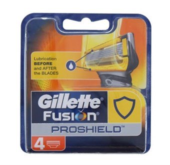  Gillette Fusion ProShield Barberblade - 4 Stk.