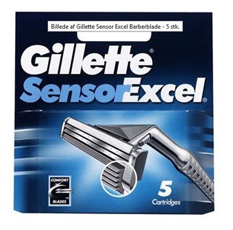 Gillette Sensor Excel Barberblade  - 5 Stk.