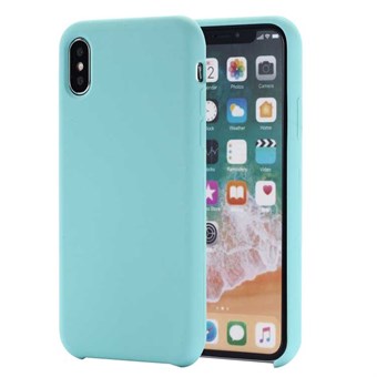 Smooth silikone Cover  til iPhone XS Max - Turkis