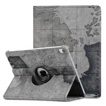 World map iPad Pro 11 (2018) Roterende cover - Grå