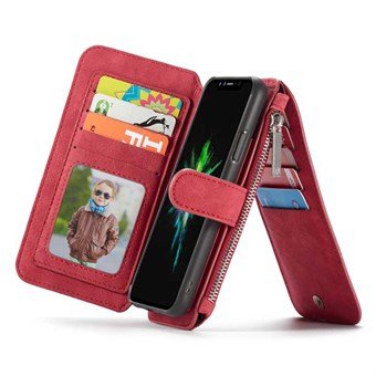 CaseMe Flip Pung til iPhone XS Max - Rød