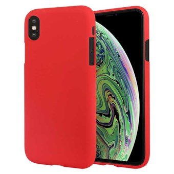Soft Silikone Cover til iPhone XS Max - Rød