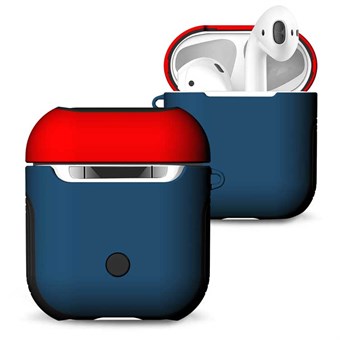 Frosted AirPods Case - Rød/Blå