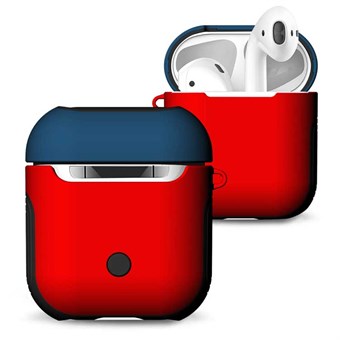 Frosted AirPods Case - Blå/Rød