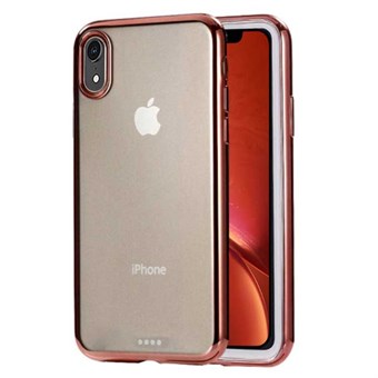 Super Slim Electroplating Hard Case Cover til iPhone XR - Rose Guld