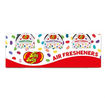 Jelly Belly Air Freshener - Luftfriskere - Mini Gel - Frugtserie  - 3 stk.