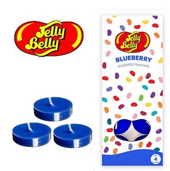 Jelly Belly - Telys - Fyrfadslys - Blåbær - 10 stk.