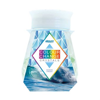 AirPure Colour Change Crystals - Farveskiftende Krystaller - Ocean Fresh - Lys med Duft af Frisk Hav