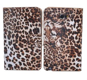 Samsung Note Leopard Etui (Coffee)
