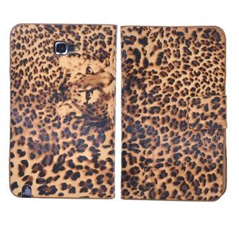 Samsung Note Leopard Etui (Brun)