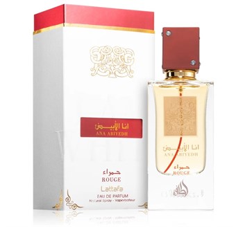 Lattafa Ana Abiyedh Rouge - Eau De Parfum - 60 ml - til kvinder