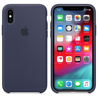 iPhone X / iPhone XS Silikone cover - Navy Blå